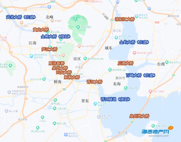 軌道高鐵跨江大橋快速路泉州城市建設全面提速拆遷潮15個新區值得關注