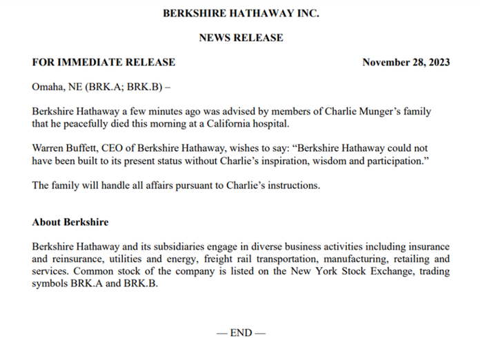 图片来源：伯克希尔·哈撒韦官网