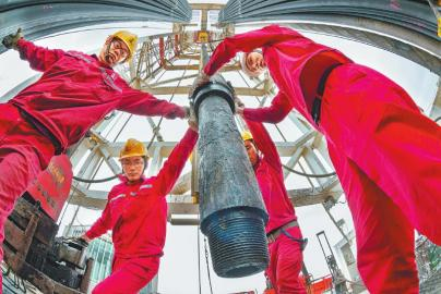 钻井作业施工现场。