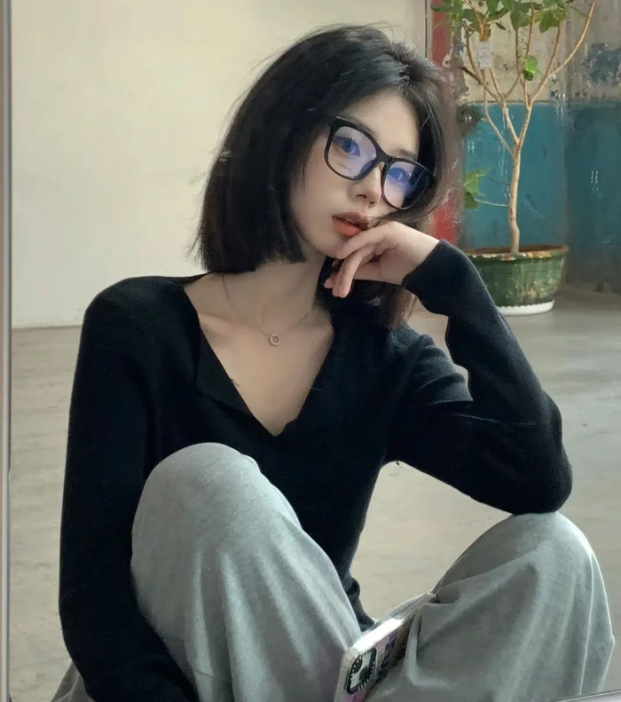 戴眼镜发型.|发型|眼镜_新浪新闻