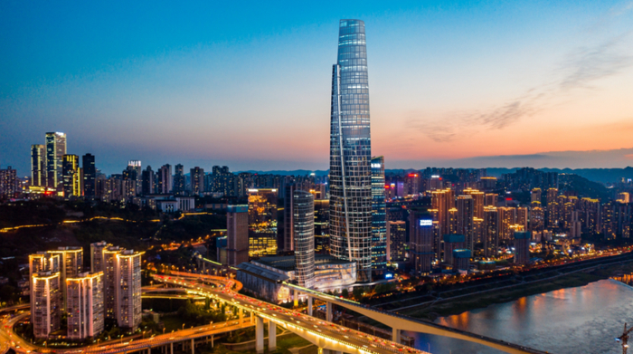 重庆（化龙桥）国际商务区效果图。重庆万科供图