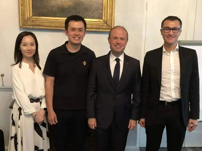 ▲赵长鹏来到马耳他