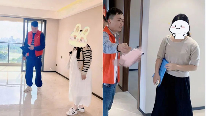 碧桂园云樾半岛，工程师陪同业主验房