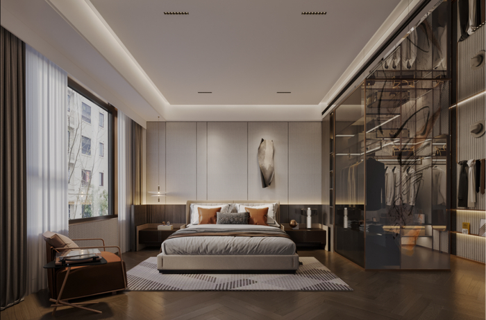 公园3号建面约142㎡样板间效果图