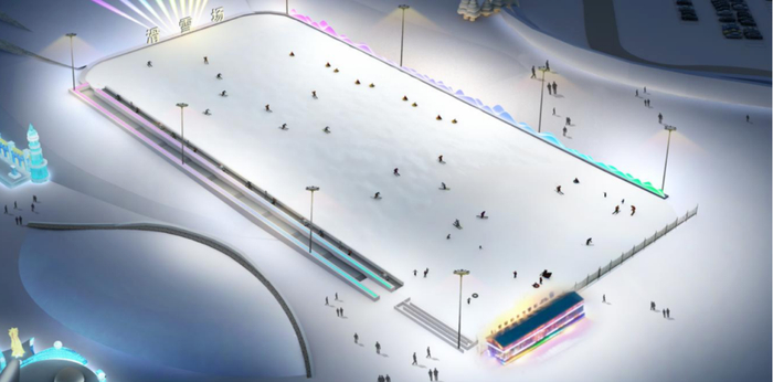 滑雪体验区效果图