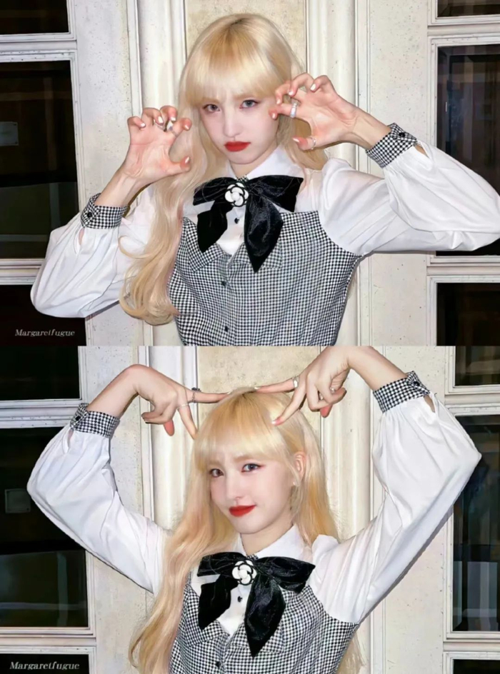 女团为了好看有多拼?" 她坚持漂了5年的金发!"|rosé_新浪新闻