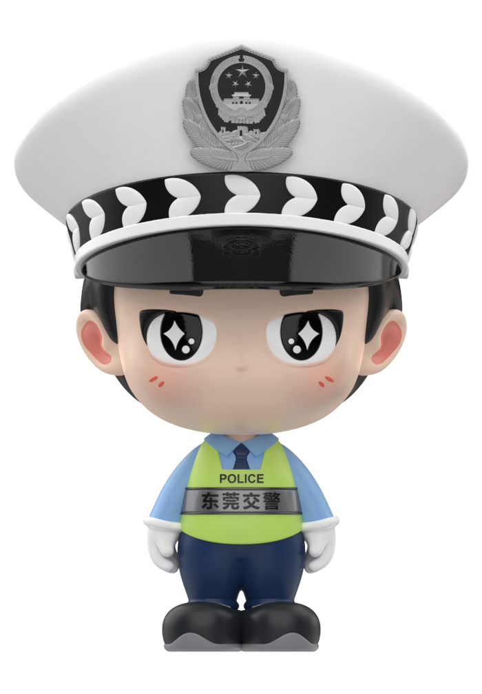 的他们是——他们,以"潮玩"接地气的形象拉近警民距离他们,身形q版,又