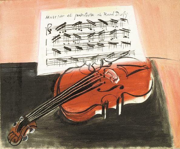             《红色小提琴》，约1948年，布面油画          