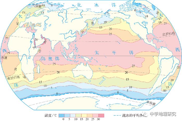 世界海水温度分布图图片