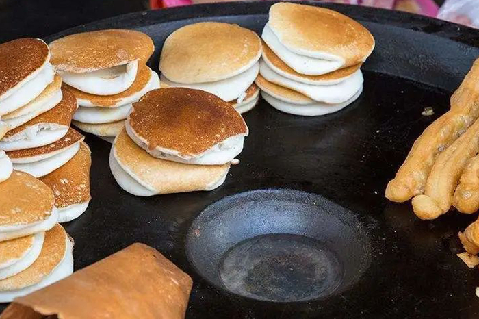 △米饭饼包油条