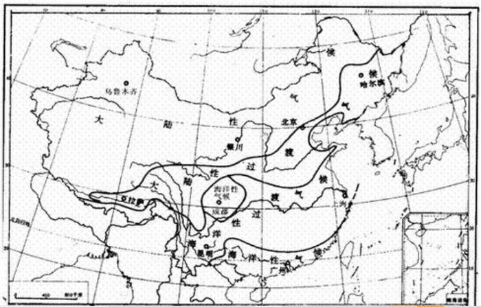 地理拓展中國也有熱帶草原帶附中國的海洋性氣候典例