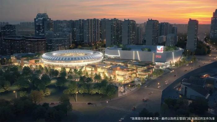 伊藤天府店效果图,图据麓湖生态城