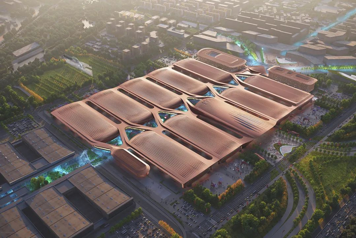 新国展二期项目效果图。