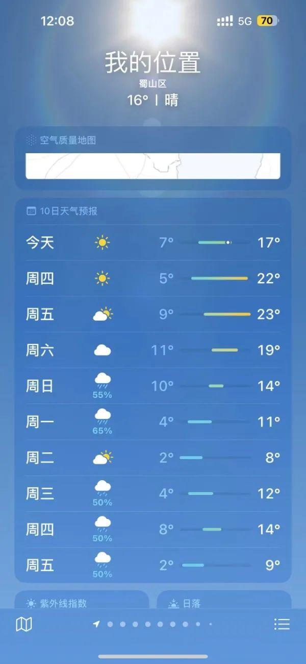 安徽省合肥市天气图片
