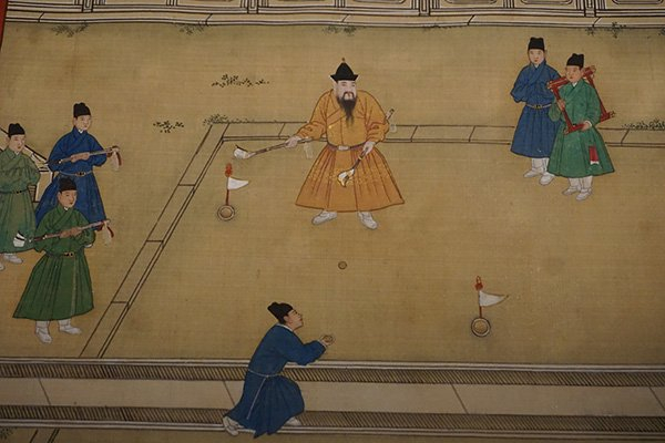 《朱瞻基行乐图》（局部）中的明人服饰