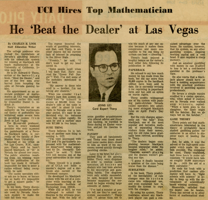 来源：Charles H. Loos. Daily Pilot. June 4, 1965.