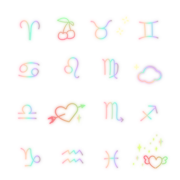 图1 十二星座符号图标