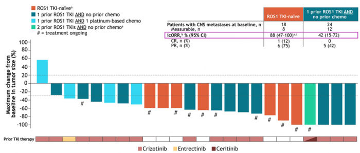 图4 颅内ORR结果