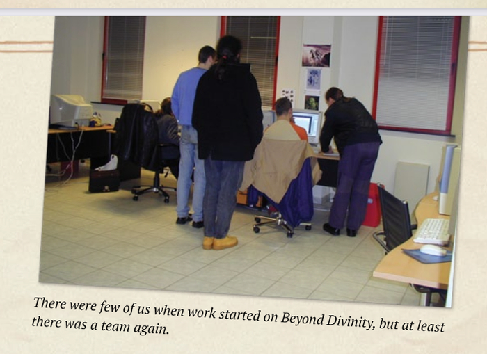 《超越神界》开发初期的团队