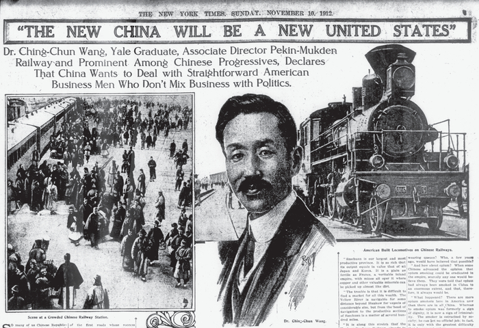 王景春对美国人宣讲中国希望做生意，《纽约时报》1912年11月10日刊
