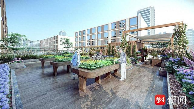 欣岳年南京栖霞国际颐享家园新加披特色记忆照护花园效果图