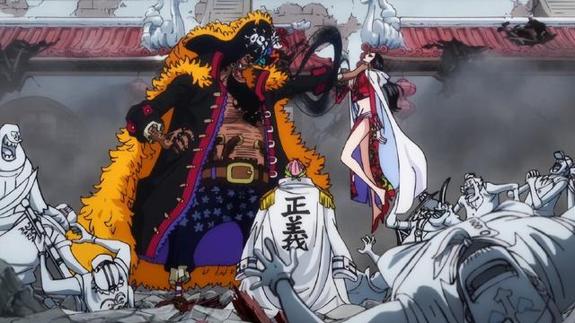 海贼王1087集:黑胡子大闹九蛇岛,女帝春光乍泄,克比大饱眼福