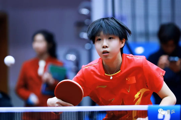 中国小球员在比赛中。 本文图片来源：曹乒