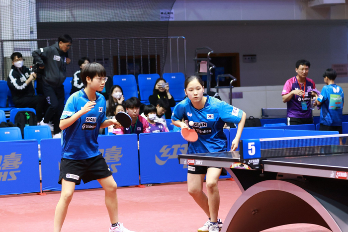 韩国队小球员在比赛中。