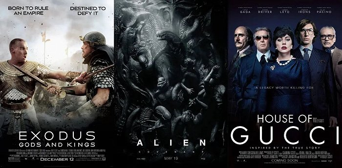 （《法老与众神》《异性：契约》《古驰家族》（图源：豆瓣）