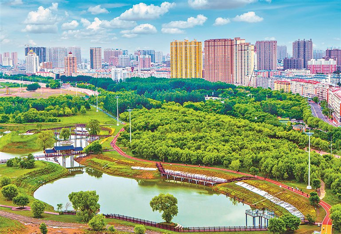 "政务外卖"上门服务.中央公园复产复工,项目建设精益求精.