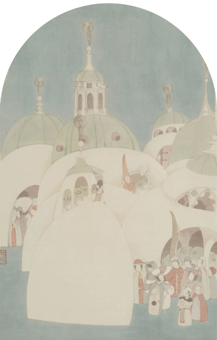 预言 68×41cm 绢本设色