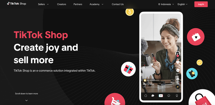 　TikTok Shop印尼网站首页