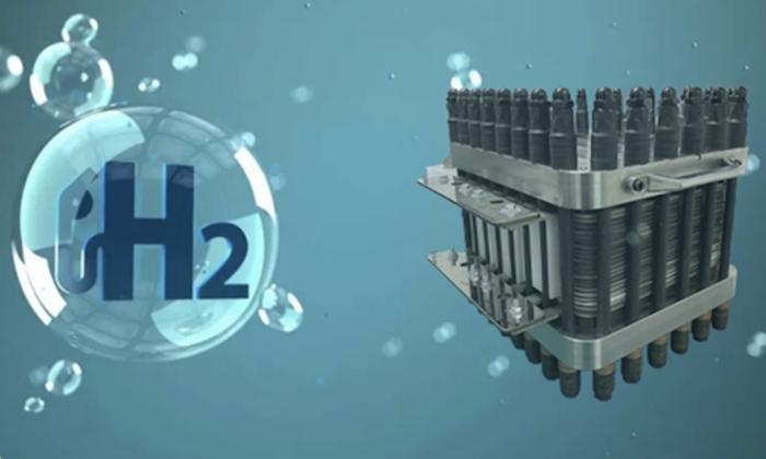 电解水制氢龙头图片