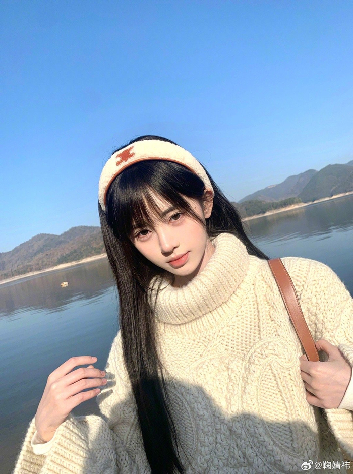 鞠婧祎晒随拍照啦,冬日奶杏妆真的好温柔,爱了爱了|鞠婧祎|冬日_新浪