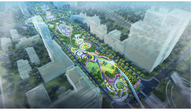 促进城市交通微循环 梅溪湖国际新城中轴线(三环线-龙王港)慢行系统