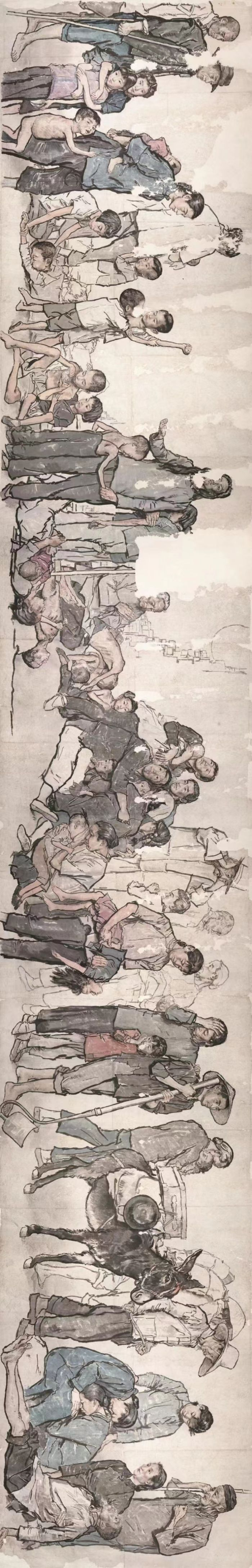 蒋兆和 《流民图》（局部） 1943年 中国美术馆藏