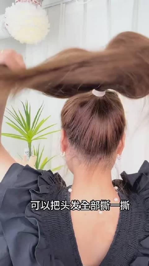 趙麗穎同款丸子頭慢教程來嘍簡單氣質丸子頭