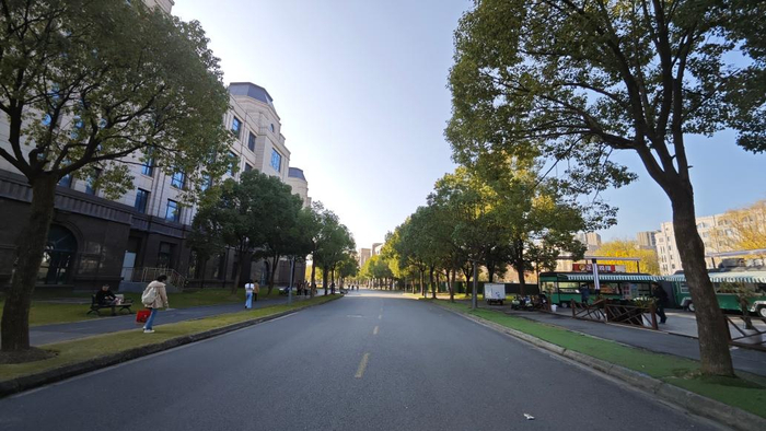 复旦大学江湾校区。 澎湃新闻记者 李思洁 图