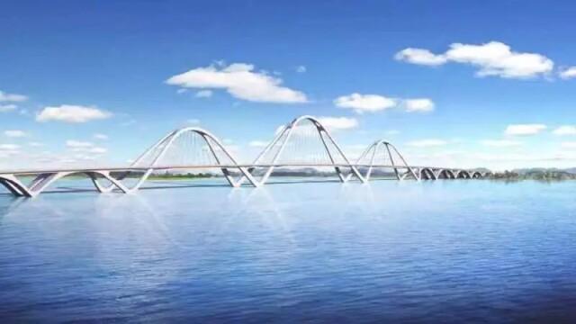 天子山大桥地跨武汉市江夏区的梁子湖,是s122武汉至咸宁出口公路控制