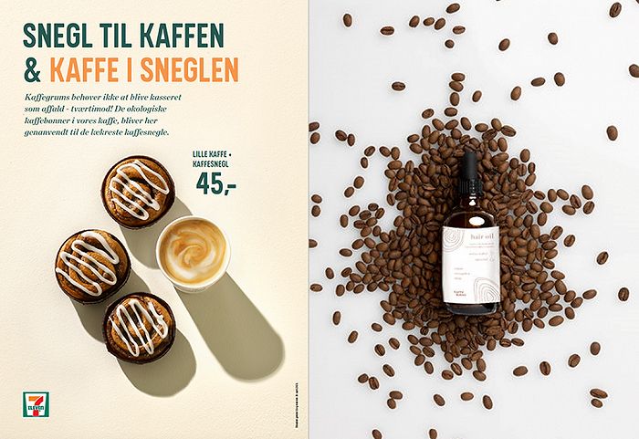 KAFFIBRE生产的点心、KAFFOIL生产的护发油，图片来源：Kaffe Bueno