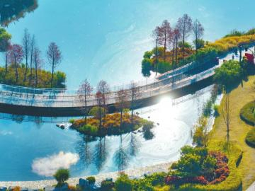 盐边县红格镇太阳湖公园。 姜曦 摄