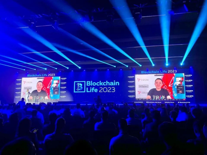 孙宇晨受邀在2023迪拜区块链生态大会上发言