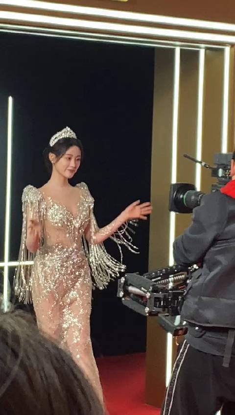 搜狐时尚盛典红毯,祝绪丹今天是人鱼公主!