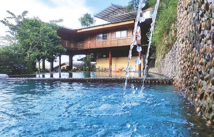     上林县归来·丘山里乡村旅游区为游客提供多元的乡村休闲体验。 （上林县文广体旅局供图）