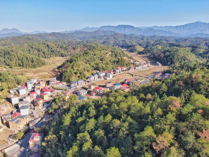 江西吉安井冈山市葛田乡的古田村 IC photo 资料图