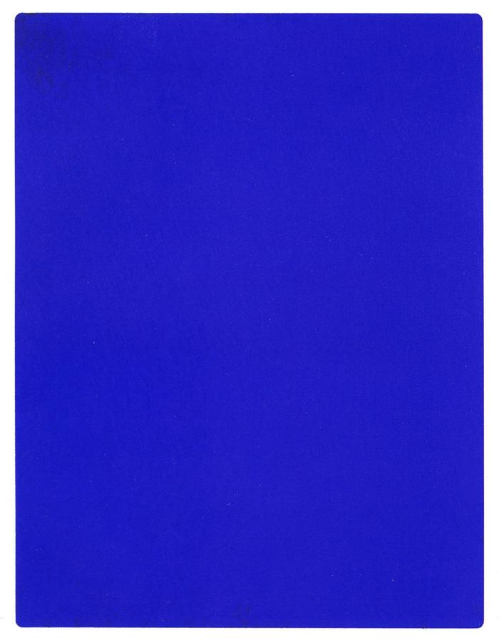 伊夫·克萊因(yves klein)的《國際克萊因藍 191 號》(ikb 191, 1962)