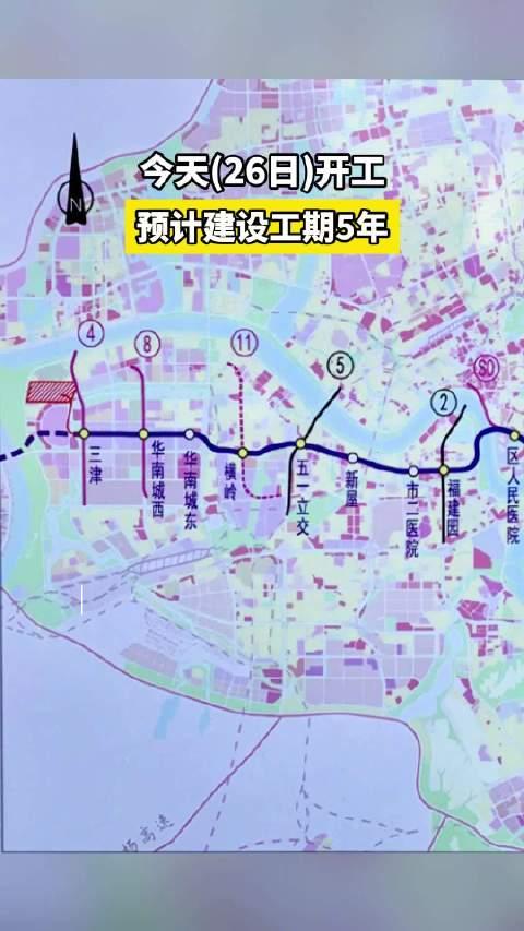 预计建设工期5年!南宁地铁6号线今天(26日)开工