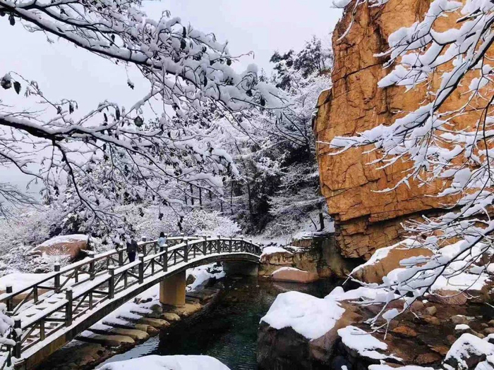 北宅冬季白雪皑皑。北宅街道供图