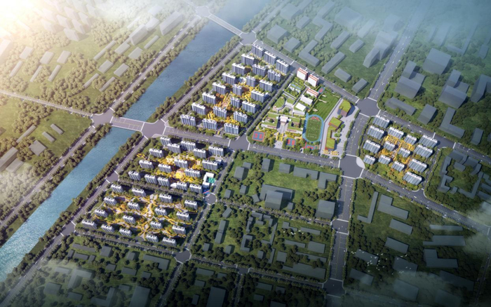 （中粮·祥云国际 全盘鸟瞰效果图）