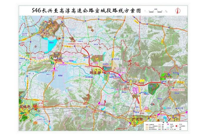 广德市新开公路规划图图片